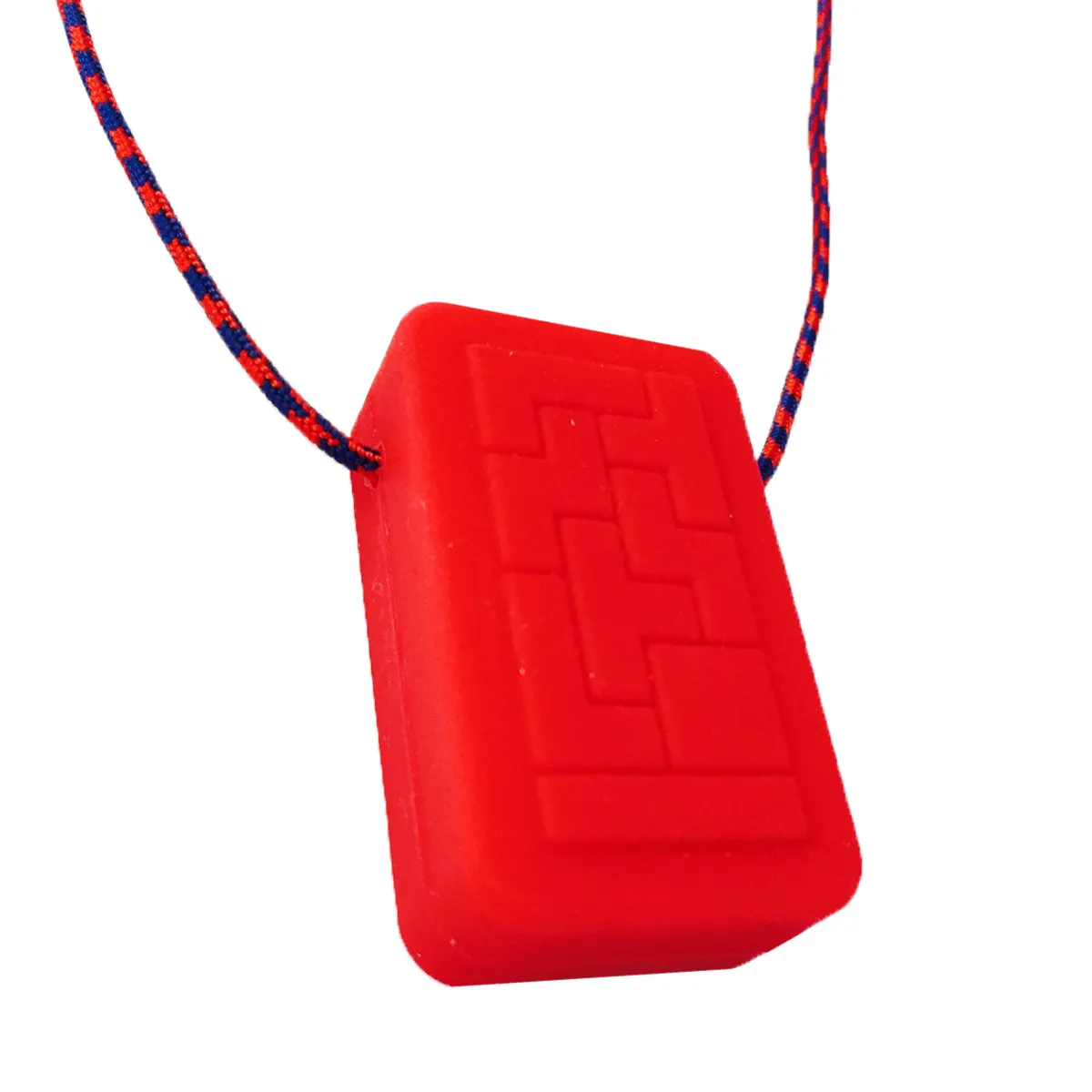 Collier de dentition Chewigem Geotag – bijoux robustes pour enfants et adolescents ayant des besoins moyens de mastication