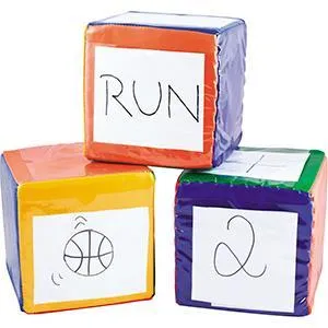 Avec ces dés de mouvement colorés, être actif est une fête. Dans les zones colorées, vous ajoutez des activités de mouvement au moyen de cartes.