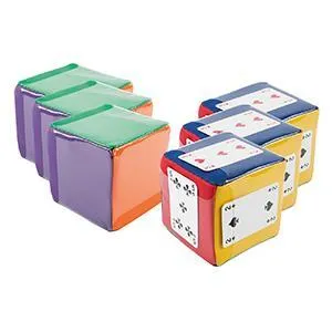 Bougez de façon ludique avec ces dés colorés. Dans les zones colorées, vous ajoutez des activités d’exercice via des cartes. Un plaisir garanti.