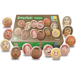 Le jeu de pierres d’émotion rend les sentiments perspicaces et négociables pour les enfants. Les enfants apprennent à reconnaître les émotions de base. Un bel ensemble pour les entraîneurs d’enfants.