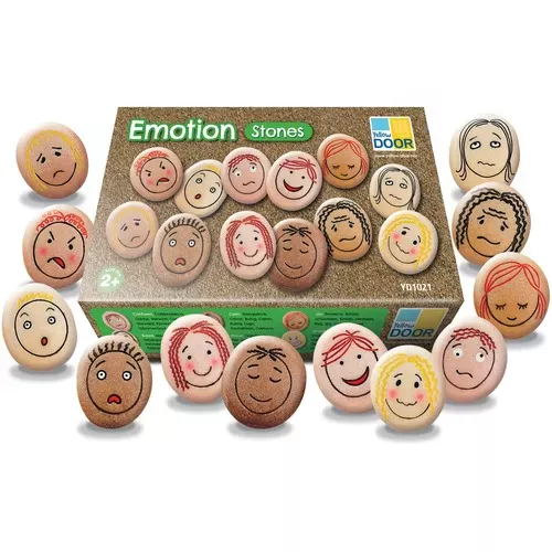 Le jeu de pierres d’émotion rend les sentiments perspicaces et négociables pour les enfants. Les enfants apprennent à reconnaître les émotions de base. Un bel ensemble pour les entraîneurs d’enfants.
