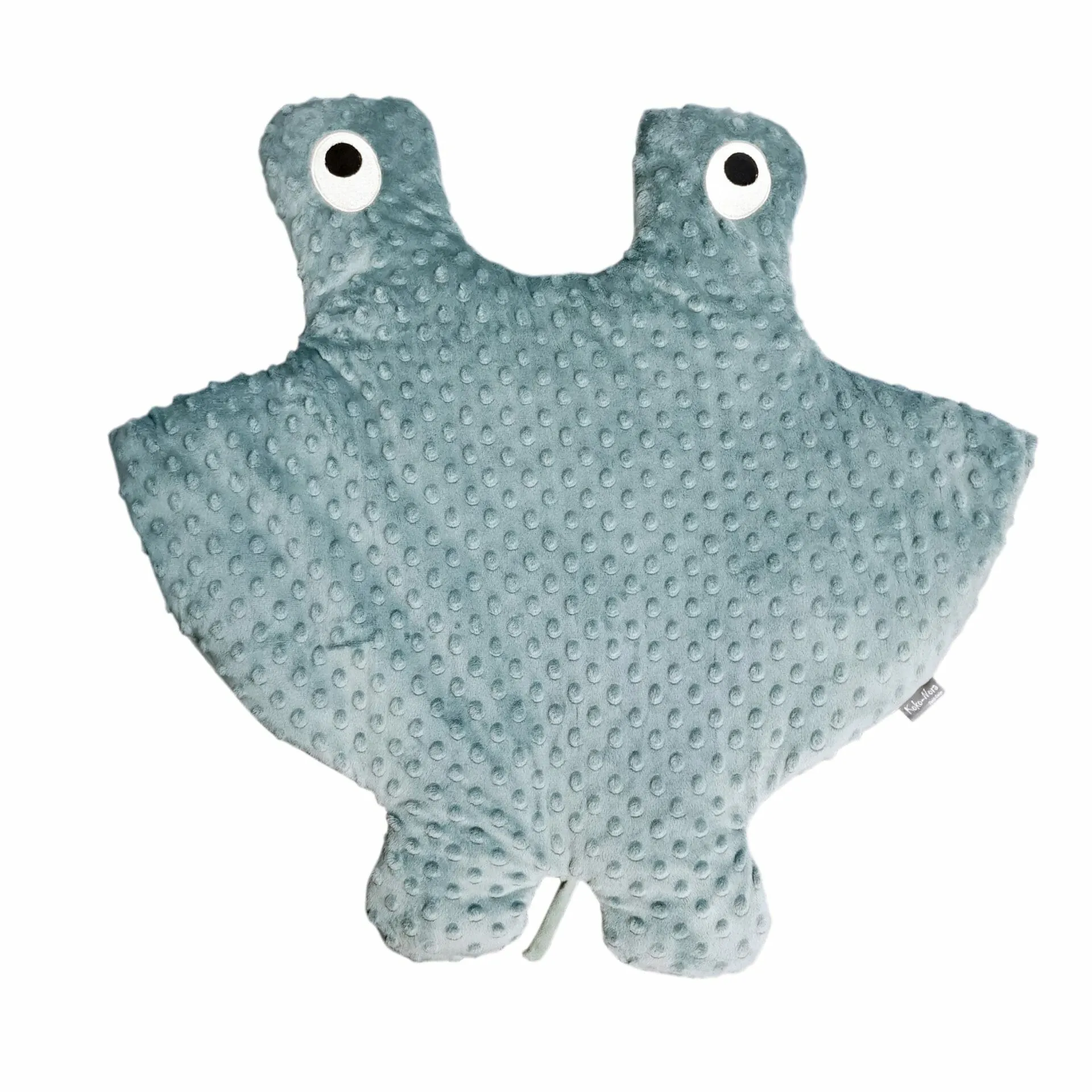 Manta la raie d’Oliz est un jouet en peluche lesté que l’on met sur le haut du corps pour se détendre au coucher. Efficace pour les troubles du sommeil, la démence.