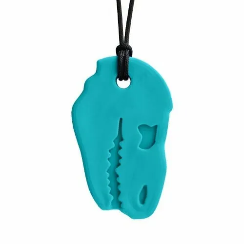 La chaîne à mâcher dino est une chaîne de morsure populaire parmi les fans de dino. Ces bijoux à mâcher de dinosaure sont cool pour les garçons et les filles ayant des besoins de mastication. La mastication aide à traiter les stimuli