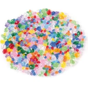 Les diamants acryliques se prêtent bien au jeu de parties lâches