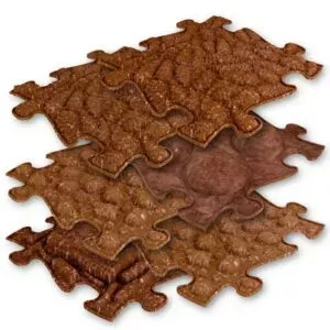 Tapis de sol sensoriels Muffik eco, idéaux pour poser un sentier pieds nus.