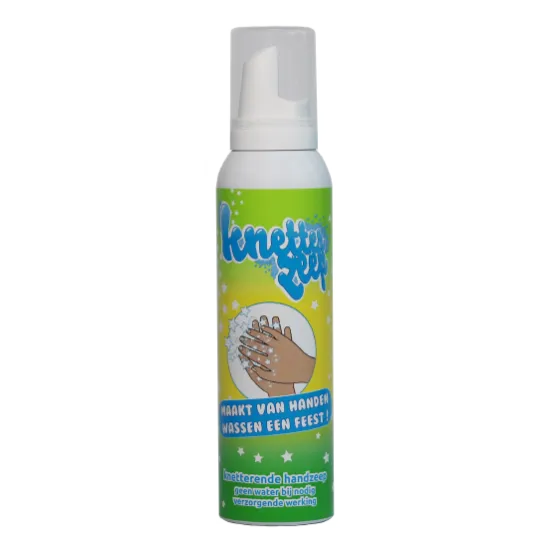 Le savon crépitant transforme le lavage des mains en une fête. Beaucoup d’enfants trouvent le crépitement du savon pour les mains une véritable expérience et aiment se laver les mains !