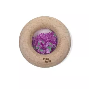 Beignet Petit boum fourré de beaux raisins violet-bleu, à explorer sensoriellement avec les petites mains