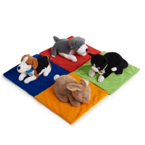 Le jouet câlin lesté TTS avec couverture est un compagnon idéal pour que votre enfant trouve la paix et la concentration à la maison et en classe
