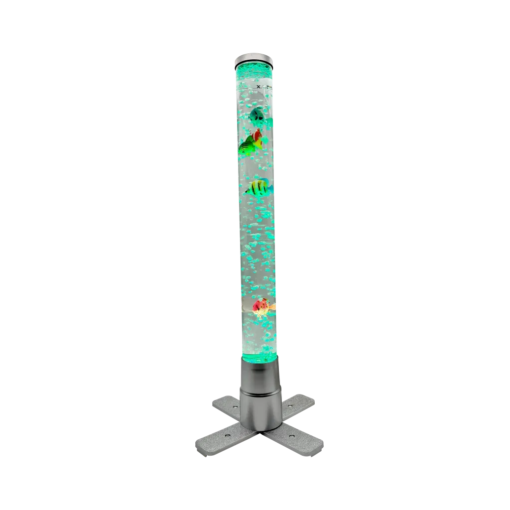 Le tube de snoezel avec poisson (modèle de table) est parfait pour toute salle de bain, salle de classe ou environnement domestique.