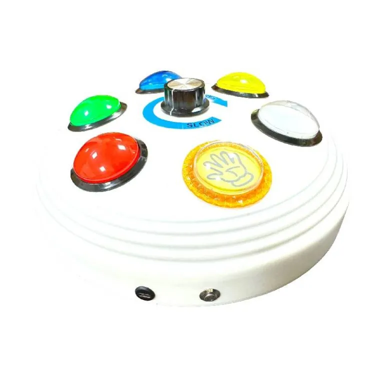 Manette avec de grands boutons pour tube à bulles adaptée aux enfants