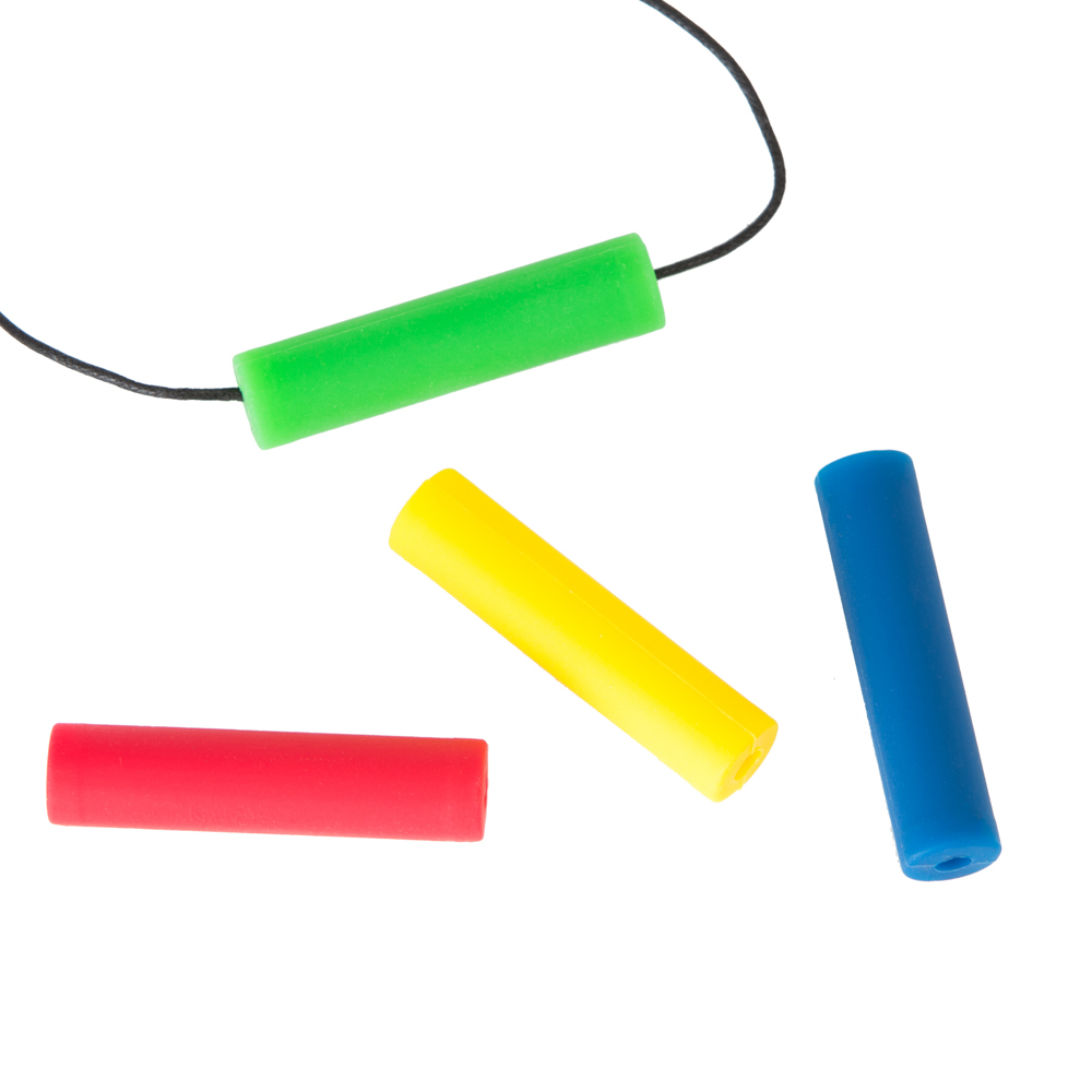 Chewigem Chubes bijtketting – losse buisjes, kan aan hoodie bevestigd worden, voor kinderen met ADHD en kauwbehoefte