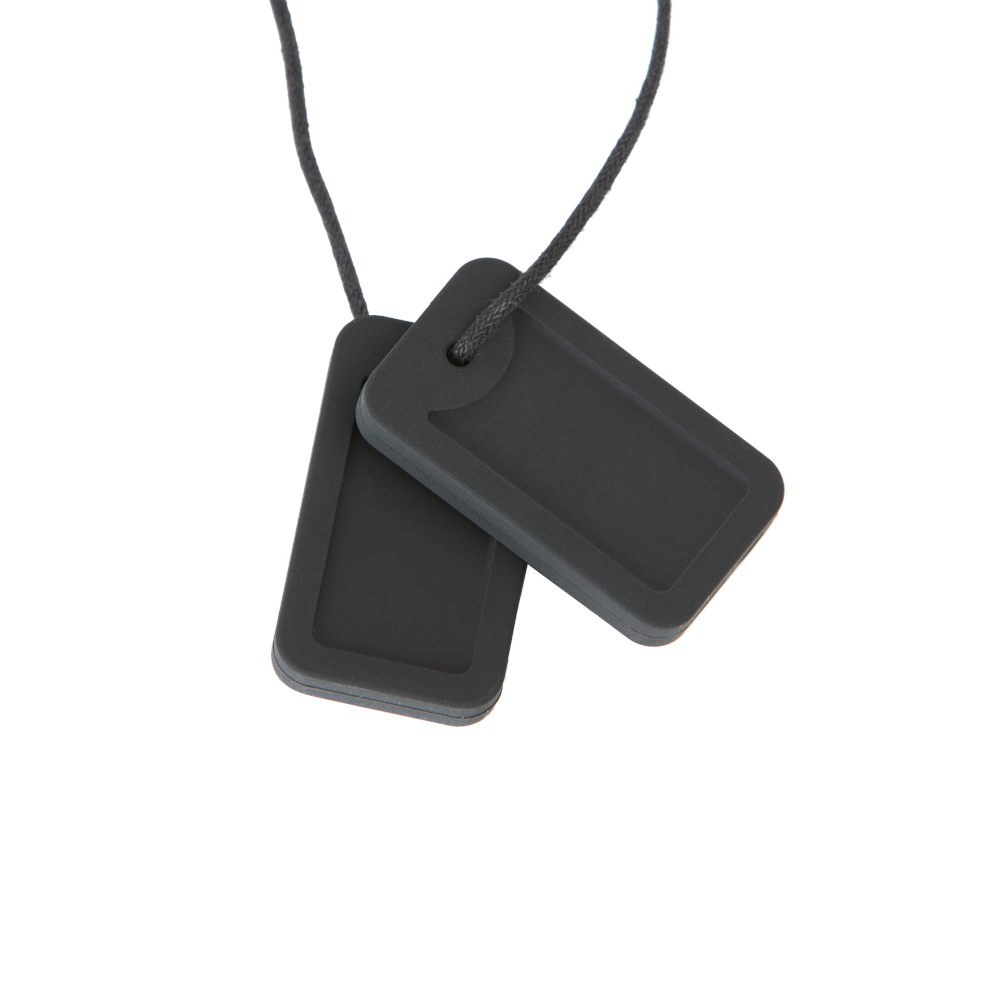 Chewigem Dog Tags bijtketting voor kinderen – helpt concentratie en zelfregulatie bij lichte kauwbehoefte