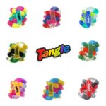 Tangle Crazy Jouet anti-stress texturé pour enfants, avec une texture tactile pour une stimulation sensorielle supplémentaire, aide à s’agiter sans but et augmente la concentration en classe