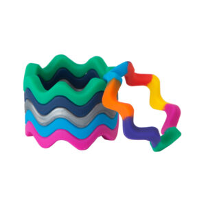 Bracelet à mâcher flexible Chewigem Wave – portez plusieurs bracelets en même temps pour le style et le soutien sensoriel
