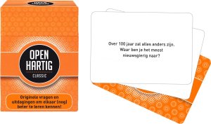 De openhartig classic gesprekskaarten zijn hét middel om in gesprek te gaan met je vrienden en familieleden en te leren over elkaar en over jezelf!.