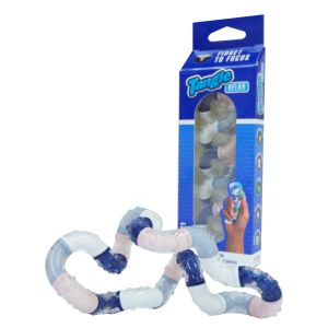 Tangle Relax Therapy. De Tangle Relax Therapy verlaagt stress op een natuurlijke manier. 18 gekoppelde stukjes met een zachte rubberen laag.