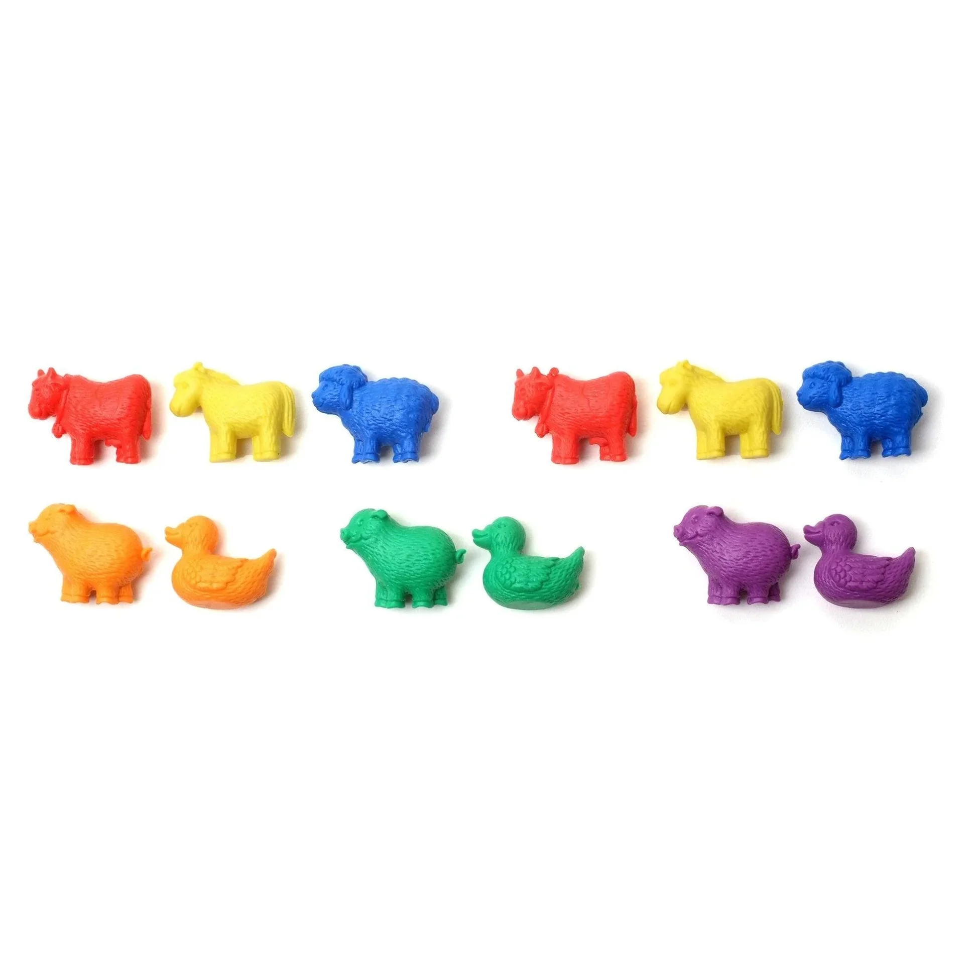 Met de boerderijdieren leer je kleuters tellen, sorteren en eenvoudige rekensommen. De boerderij dieren set is geweldig educatief speelgoed voor kleuters.