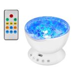 Projecteur Ocean Wave: Une veilleuse avec 7 effets visuels différents, à associer à votre propre audio. Convient pour dormir et snoezelen. 