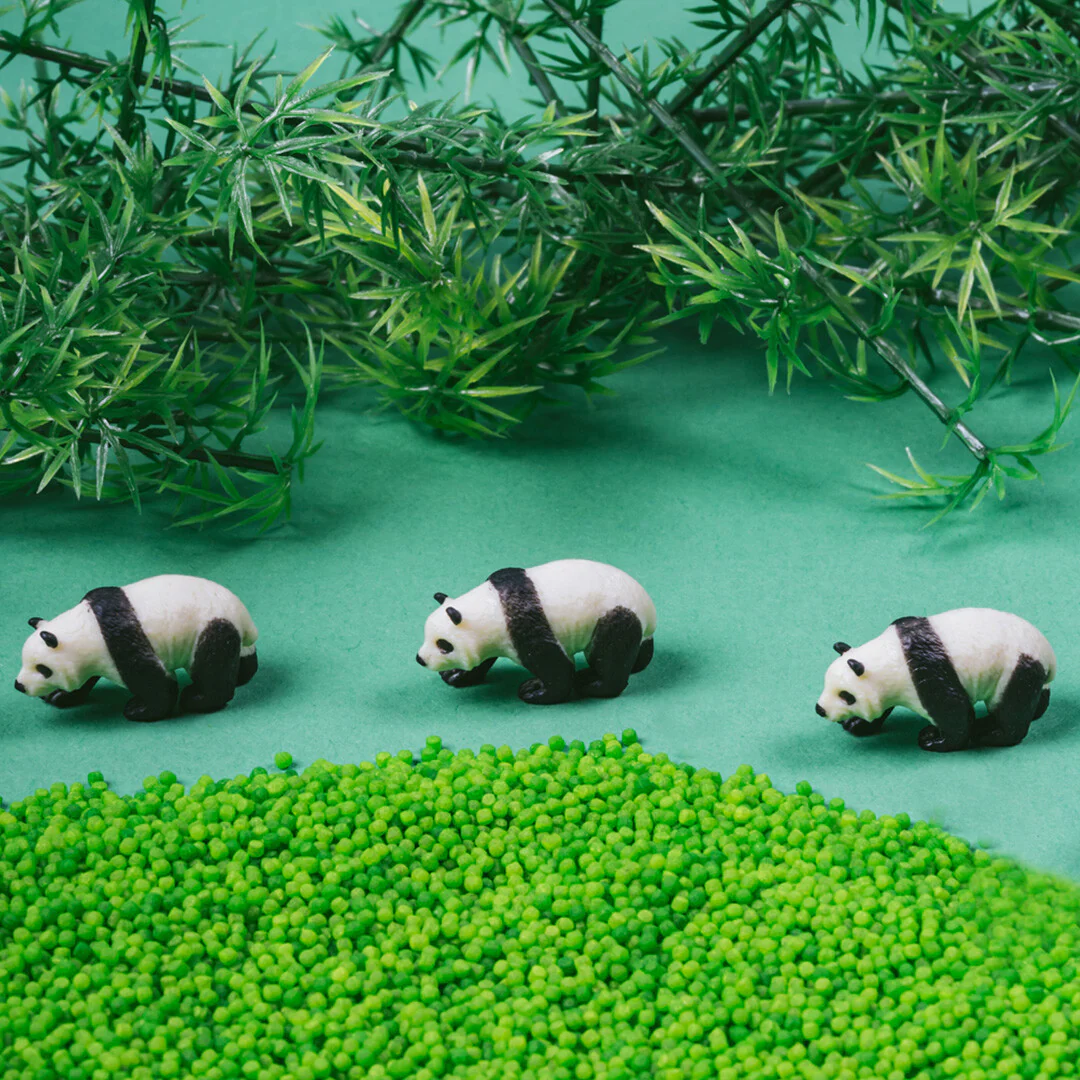 Petit boum sound bottle panda geeft een leuk inkijkje in het leven van de panda, schudt en geniet van het geluid en ontdek.