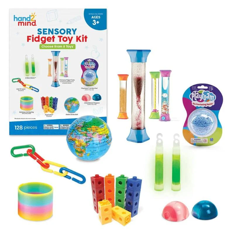 Le set de jouets antistress de hands2minds est un ensemble complet avec du matériel antistress à utiliser à l’école, en thérapie ou à la maison pour se calmer et se concentrer.