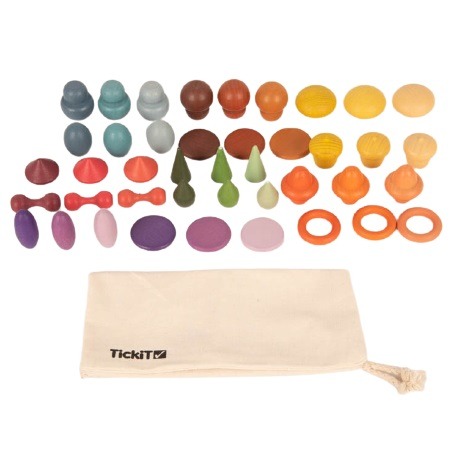 L’ensemble de matériel de jeu en bois est du matériel éducatif pour apprendre, trier et compter les couleurs. Mais aussi utile pour le jeu de pièces détachées.