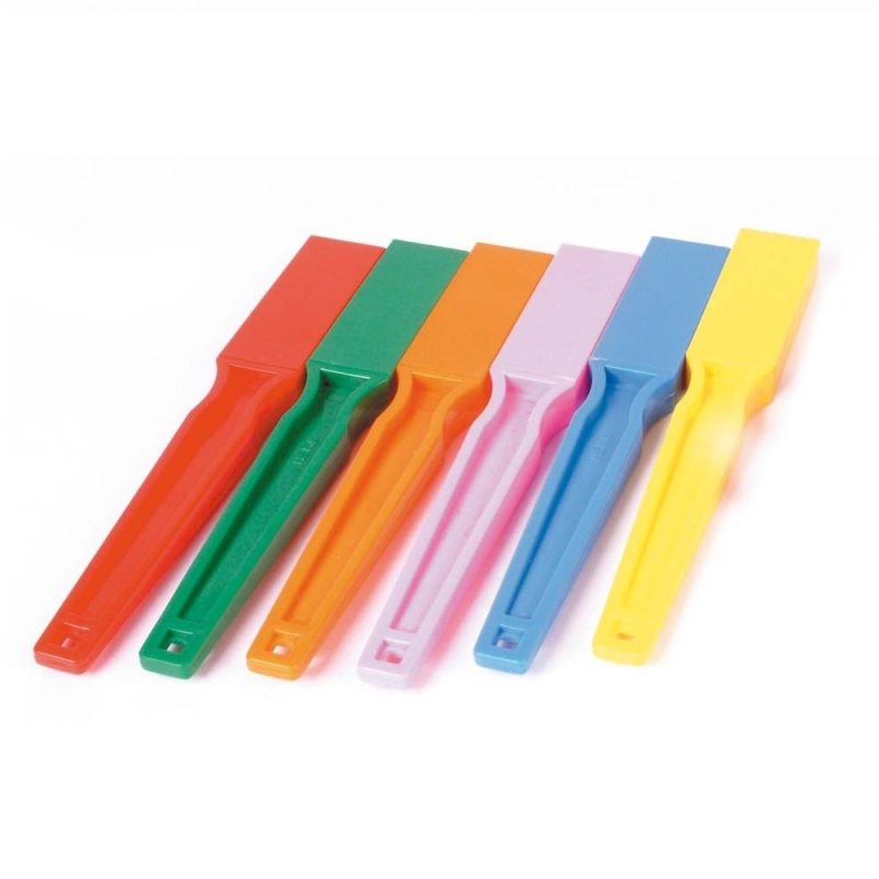 Les barres magnétiques en plastique aux couleurs vives sont idéales pour l’enseignement primaire. Utilisez-les en combinaison avec des copeaux de métal et des billes magnétiques.