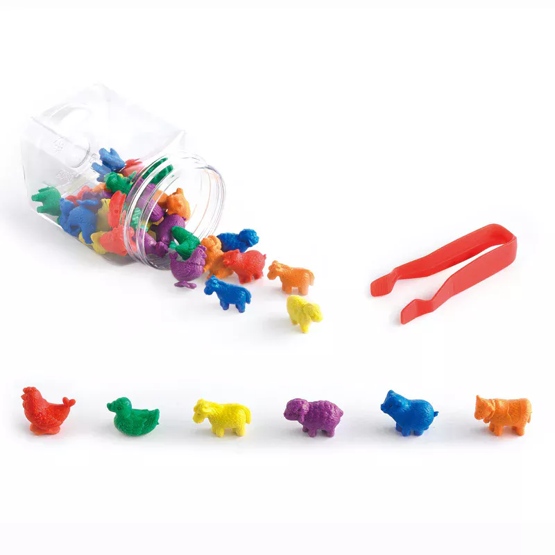L’ensemble Apprendre à compter les animaux de ferme est idéal comme matériel de comptage à la maternelle. Mais aussi agréable à utiliser avec des parties détachées ou un thème de ferme.