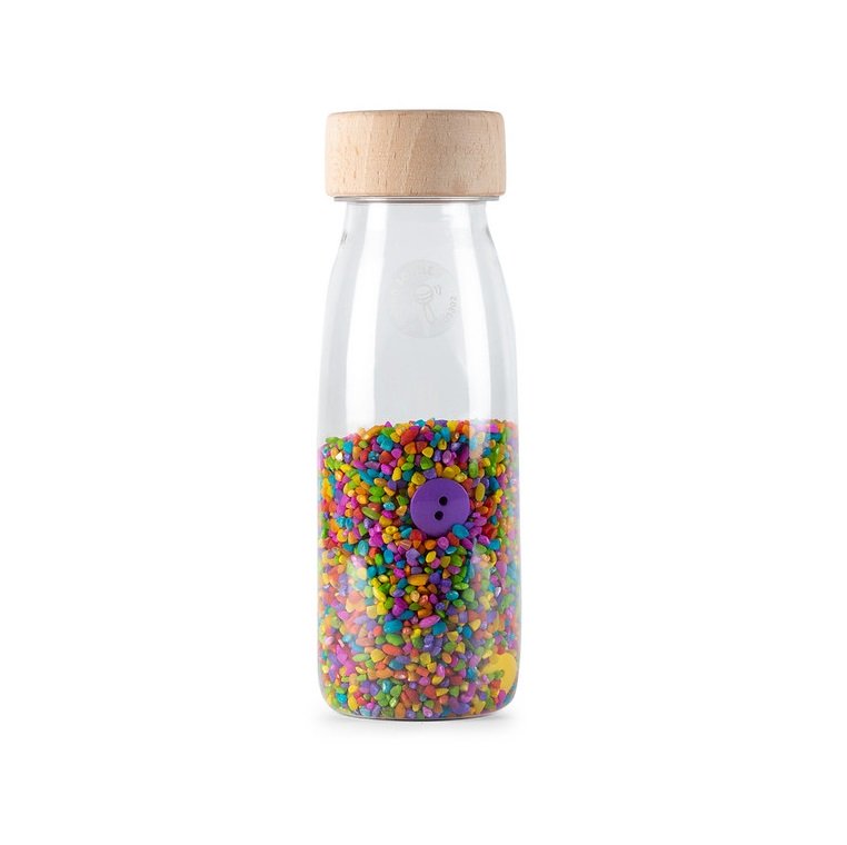 Les boutons de bouteille sonore Petit Boum sont vraiment une douce explosion de couleurs et de sons pour les plus petits