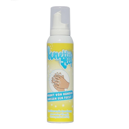 C’est du savon pour les mains sous forme de mousse qui commence à crépiter au moment où vous le frottez dans les mains.