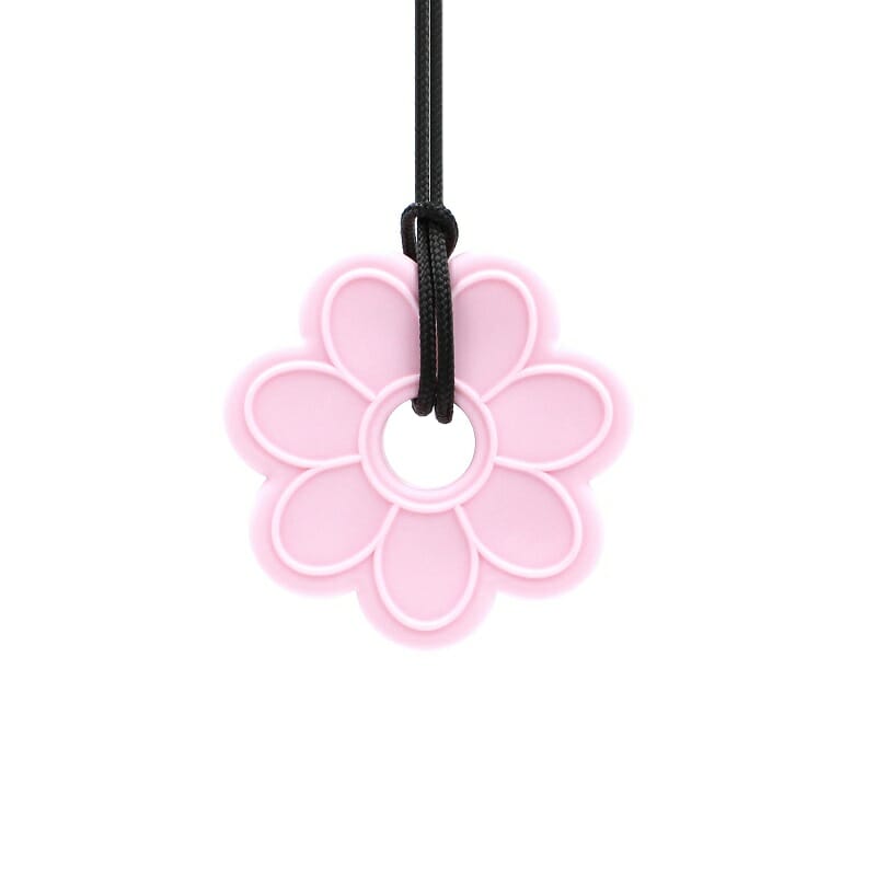 collier à mâcher arche thérapeutique Fleur dans la couleur rose clair plaira à beaucoup de filles comme une chaîne de morsure. Et certainement amusant pour les enfants sans besoins de mastication