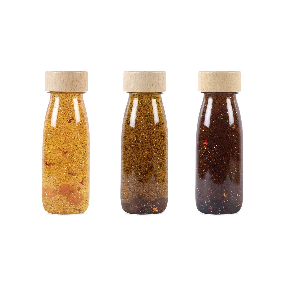 Bouteilles sensorielles Petit Boum 3-pack Earth – stimulent les sens, la concentration et la curiosité
