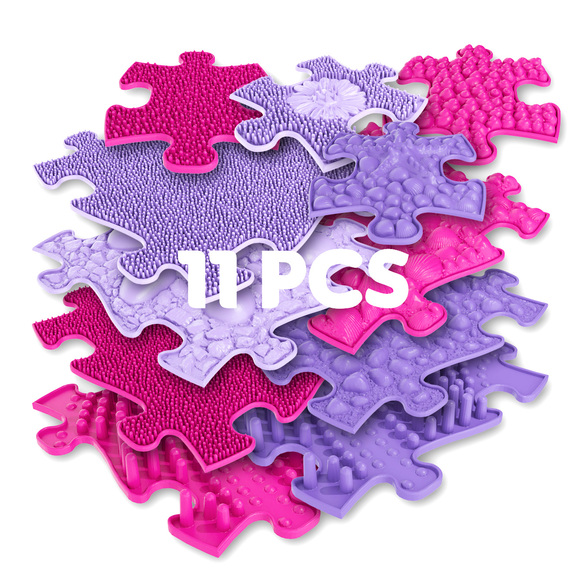 muffik tapis de puzzle sensoriel princesse, est un ensemble stimulant de carreaux de sol tactiles spécialement pour les filles.