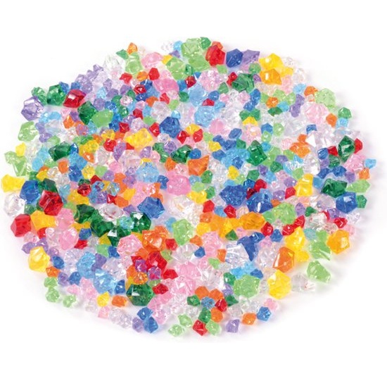 Les diamants acryliques se prêtent bien au jeu de parties lâches