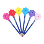 La fleur de crayon d’arche correspond à la fleur du collier à mâcher et au jouet de morsure en vrac en forme de fleur. Un joli kauwdop joyeux pour votre crayon.