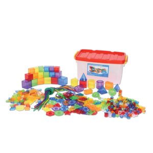 L’ensemble d’école de formes géométriques est idéal pour une utilisation sur une plaque lumineuse pour explorer des sujets mathématiques.