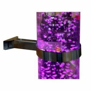 fixation pour le tube de snoezel avec du poisson.
