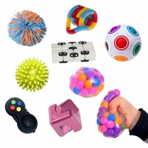 Kit Fidget de Playlearn, idéal pour une utilisation en classe ou à la maison pour traiter les stimuli chez les enfants atteints de TDAH ou d’autisme