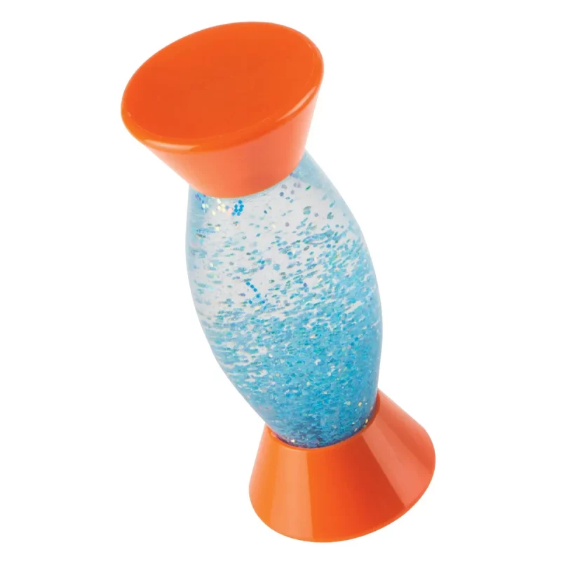 sensorische fidget buis vol glitters, fascineert kinderen