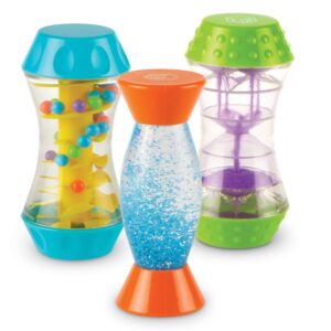 Le trio sensoriel Fidget Tubes se compose de 3 tubes de haute qualité. Les tubes de fidget stimulent diverses compétences sensorielles pendant que les plus petits jouent.