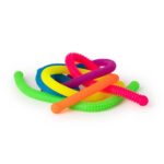 Ensemble de 6 nouilles néon texturées pour des stimuli sensoriels supplémentaires.