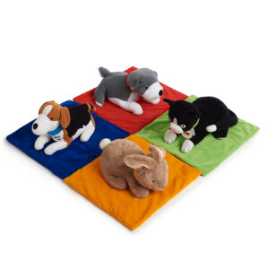 Le jouet câlin lesté TTS avec couverture est un compagnon idéal pour que votre enfant trouve la paix et la concentration à la maison et en classe