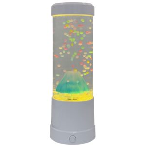 Cette lampe de nuit, lampe à lave est un mini tube snoezel avec une montagne enneigée, apaisant dans une chambre snoezel