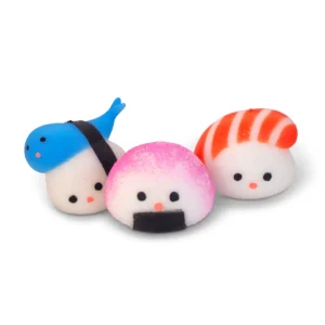 Des scrunchems sous forme de sushi, des sushis que vous pouvez pétrir délicieusement, le cadeau parfait pour fidget