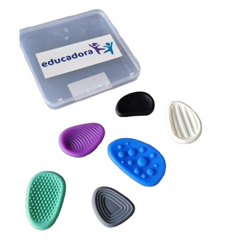 Jouets sensoriels doux et sûrs pour les enfants et les adultes, pierres à manipuler en silicone qui aident à la relaxation et à la réduction du stress