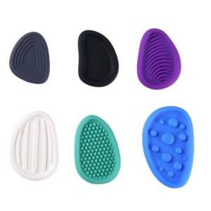 Pierres d’inquiétude, pierres sensorielles en silicone pour enfants et adultes, différentes textures, douces et souples pour s’agiter et réduire le stress.