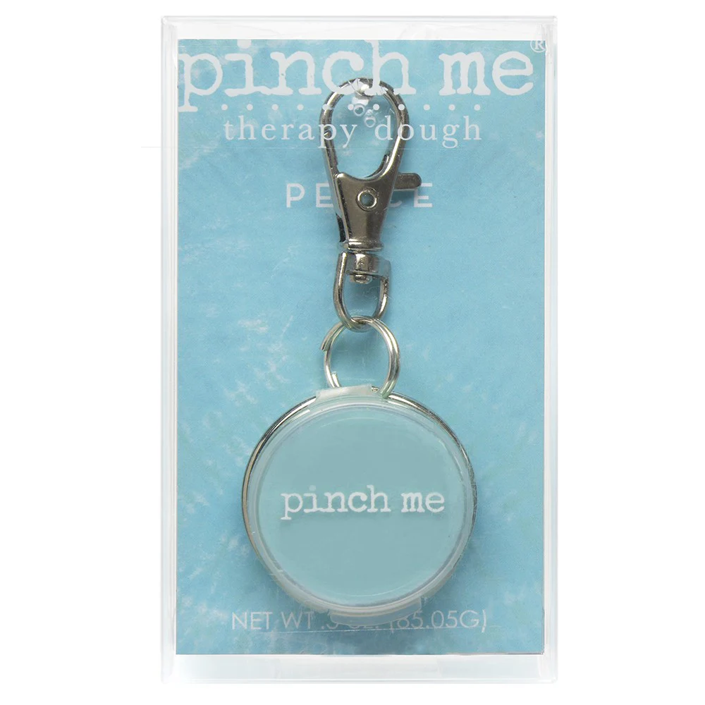 Pinch Me stressverlichting als sleutelhanger gevuld met zachte aroma putty