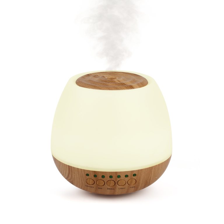 Diffuseur d’arômes changeant de couleur et haut-parleur pour enfants, stimule la vue, l’ouïe et l’odorat et favorise la relaxation.