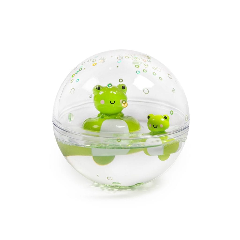 Petit Boum Happy Bubbles Frog offre des couleurs et des paillettes amusantes dans le bain, pour les petits et les moins jeunes