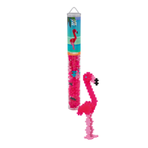 Laat je creativiteit de vrije loop en beleef een tropisch avontuur met de Plus-Plus Flamingo Tube!