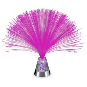 Lampe à fibre avec fibres de verre et lumière LED changeante de couleur, le gadget pour les enfants afin d’apporter de la tranquillité